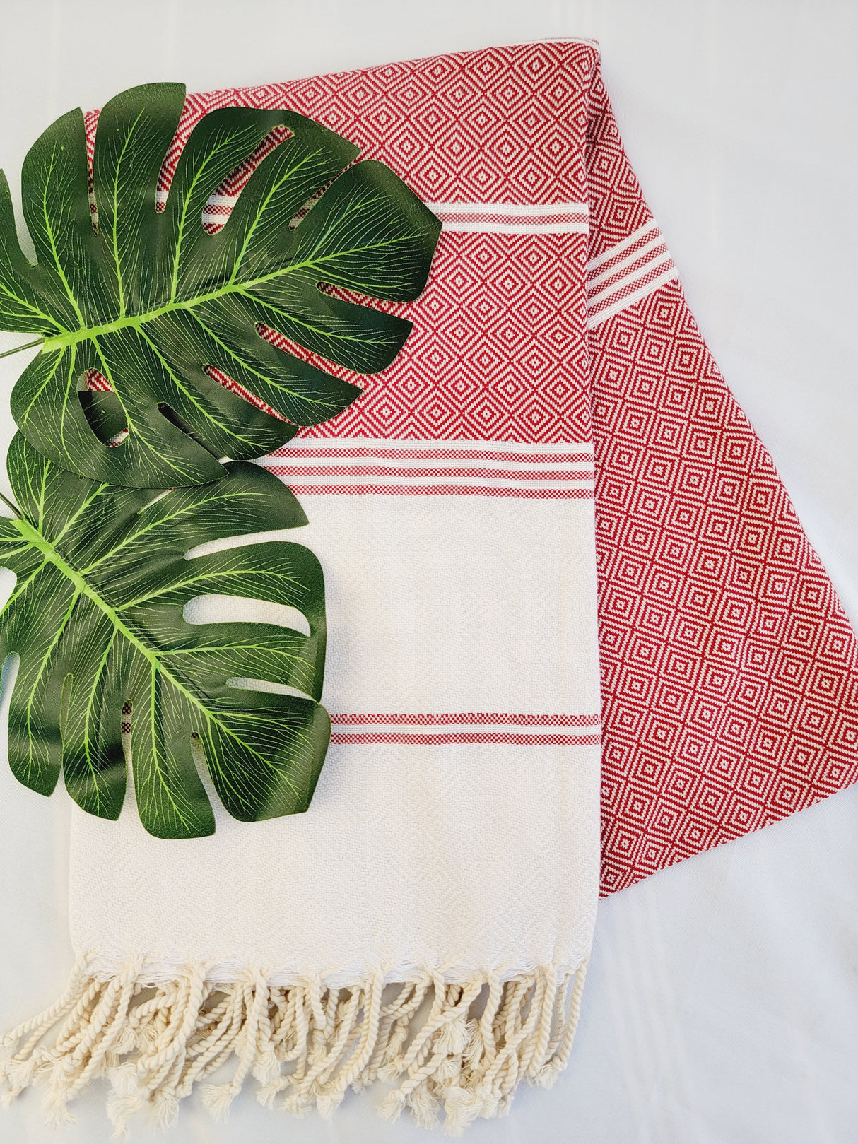 Easy Carry Quick Dry Cotton Beach Towel from EBRU Home