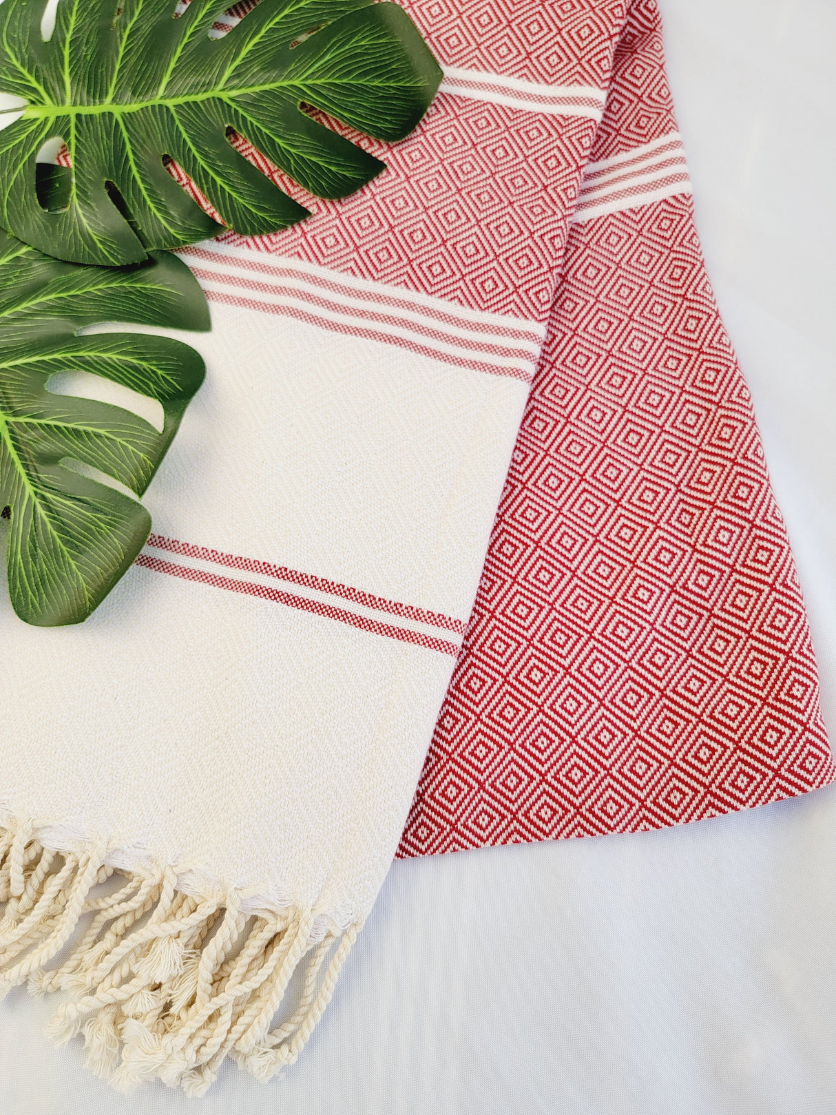 Easy Carry Quick Dry Cotton Beach Towel from EBRU Home