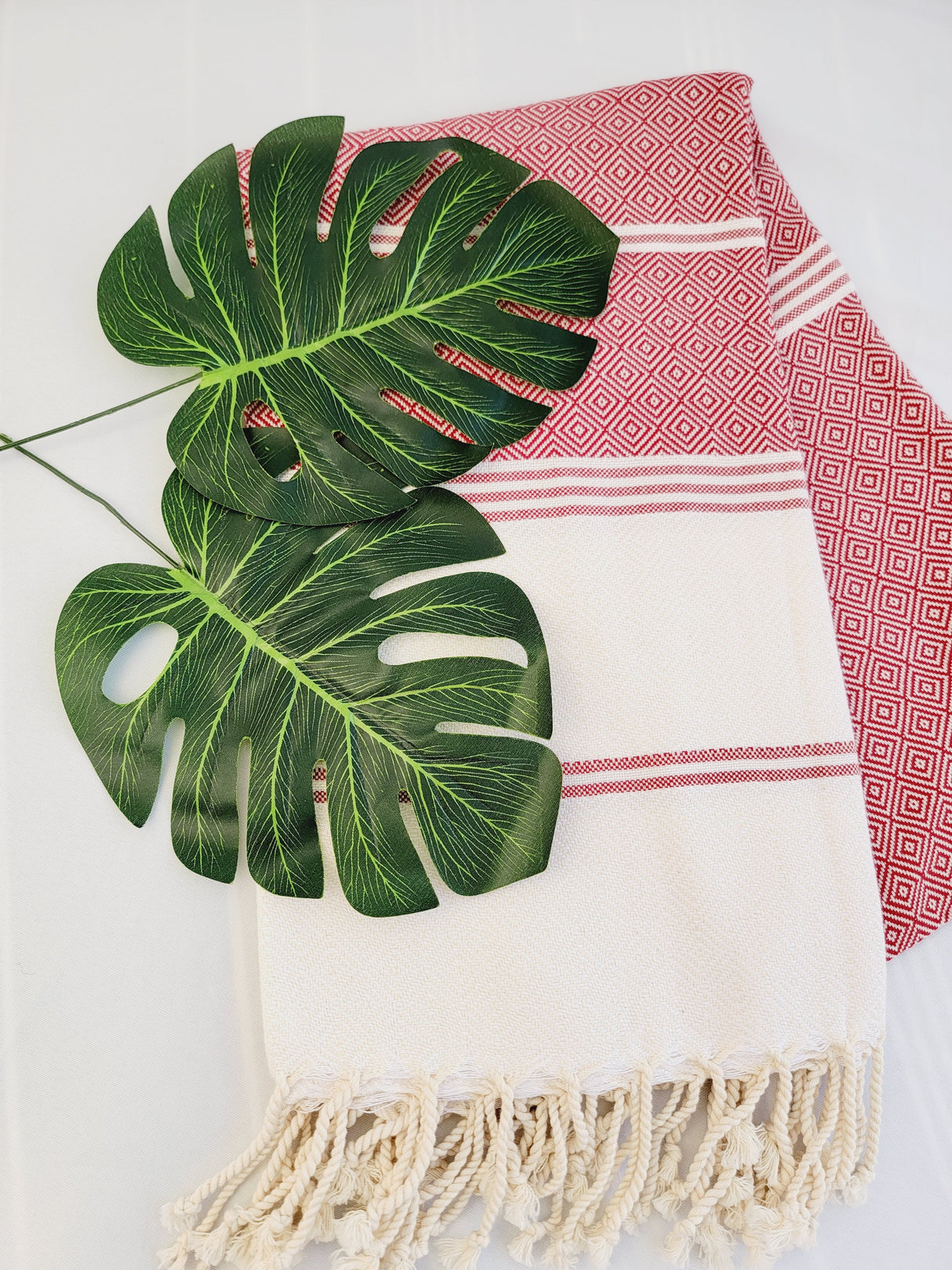 Easy Carry Quick Dry Cotton Beach Towel from EBRU Home