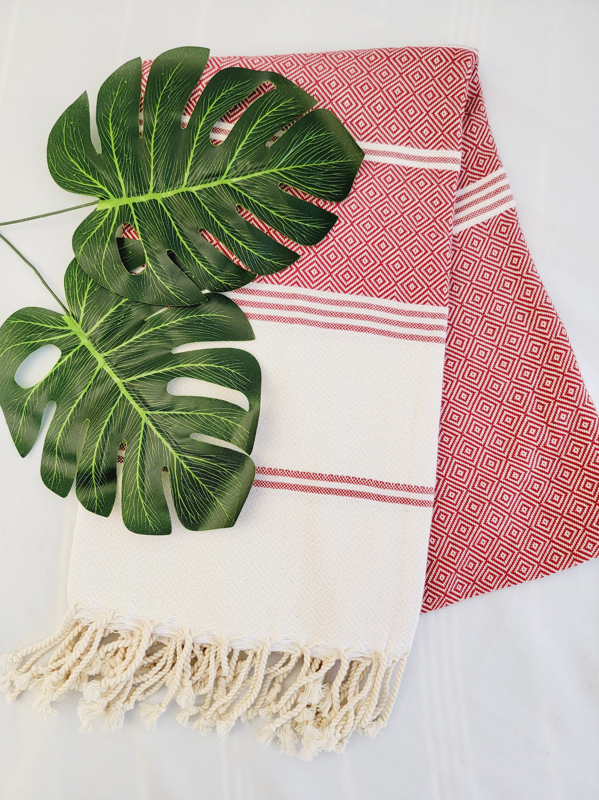 Easy Carry Quick Dry Cotton Beach Towel from EBRU Home