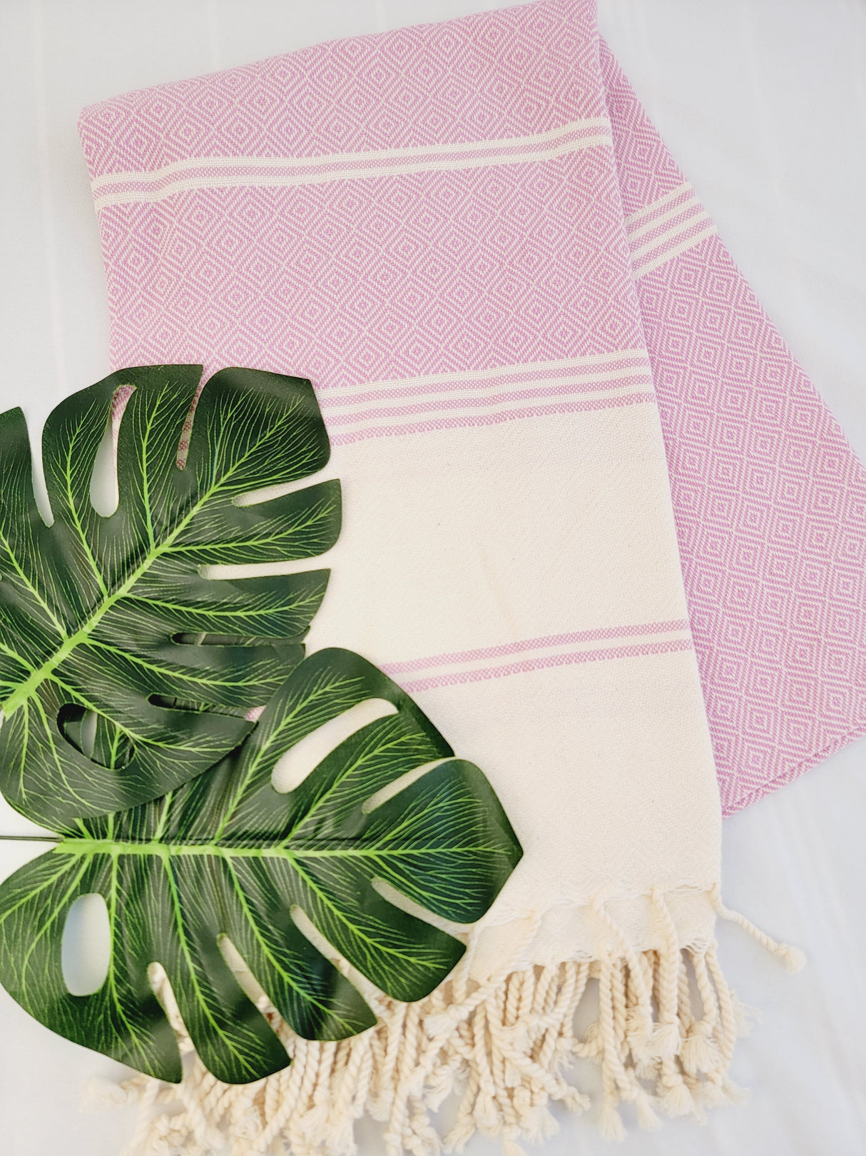 Easy Carry Quick Dry Cotton Beach Towel from EBRU Home