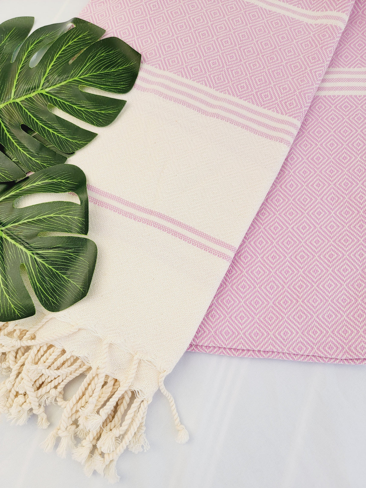Easy Carry Quick Dry Cotton Beach Towel from EBRU Home