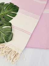 Easy Carry Quick Dry Cotton Beach Towel from EBRU Home
