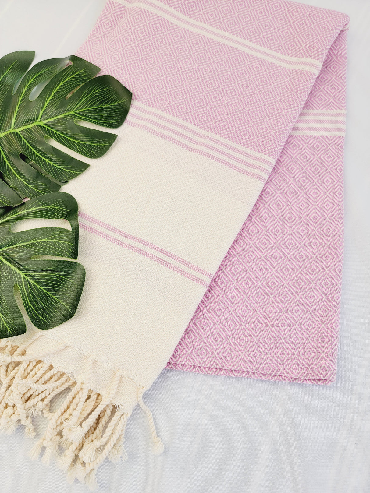 Easy Carry Quick Dry Cotton Beach Towel from EBRU Home