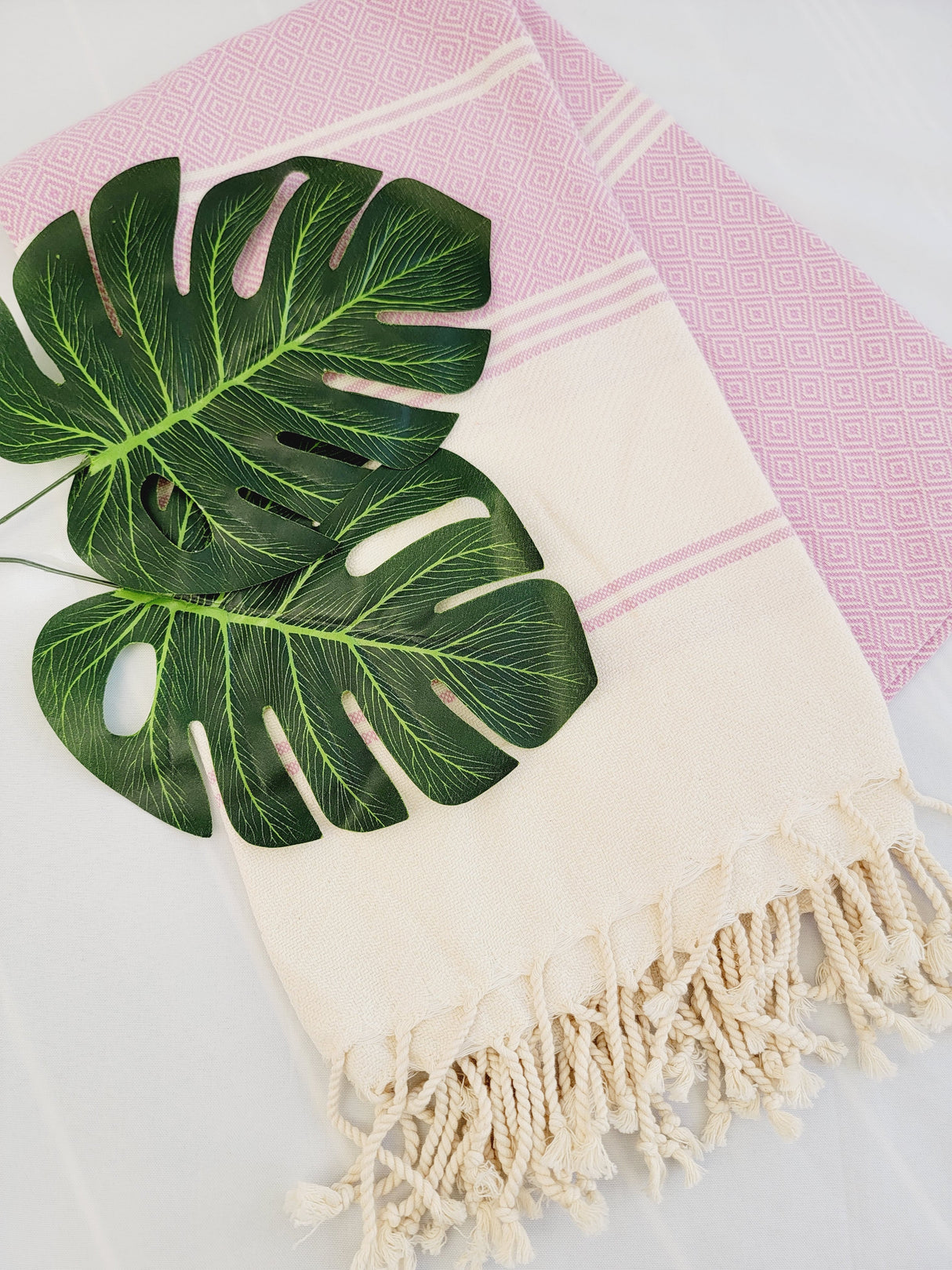 Easy Carry Quick Dry Cotton Beach Towel from EBRU Home