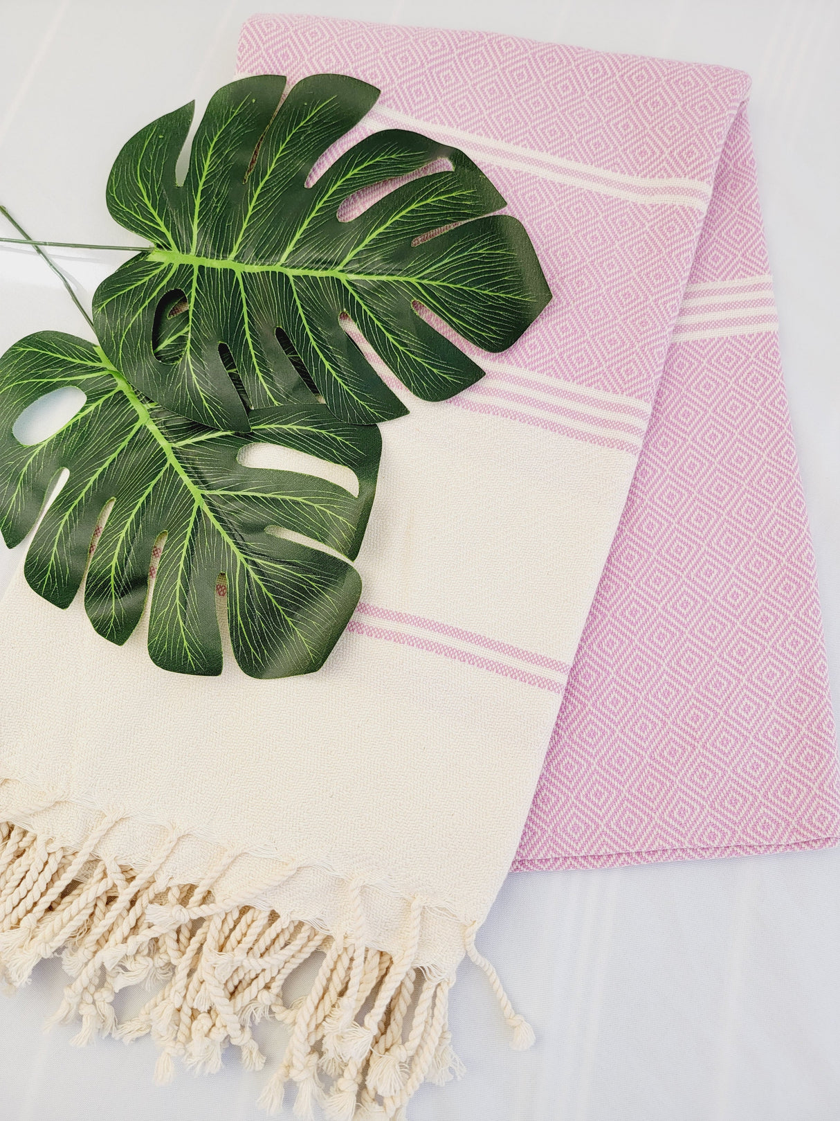 Easy Carry Quick Dry Cotton Beach Towel from EBRU Home
