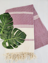 Easy Carry Quick Dry Cotton Beach Towel from EBRU Home
