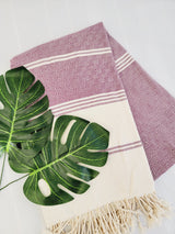 Easy Carry Quick Dry Cotton Beach Towel from EBRU Home