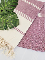 Easy Carry Quick Dry Cotton Beach Towel from EBRU Home