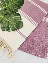 Easy Carry Quick Dry Cotton Beach Towel from EBRU Home