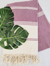 Easy Carry Quick Dry Cotton Beach Towel from EBRU Home