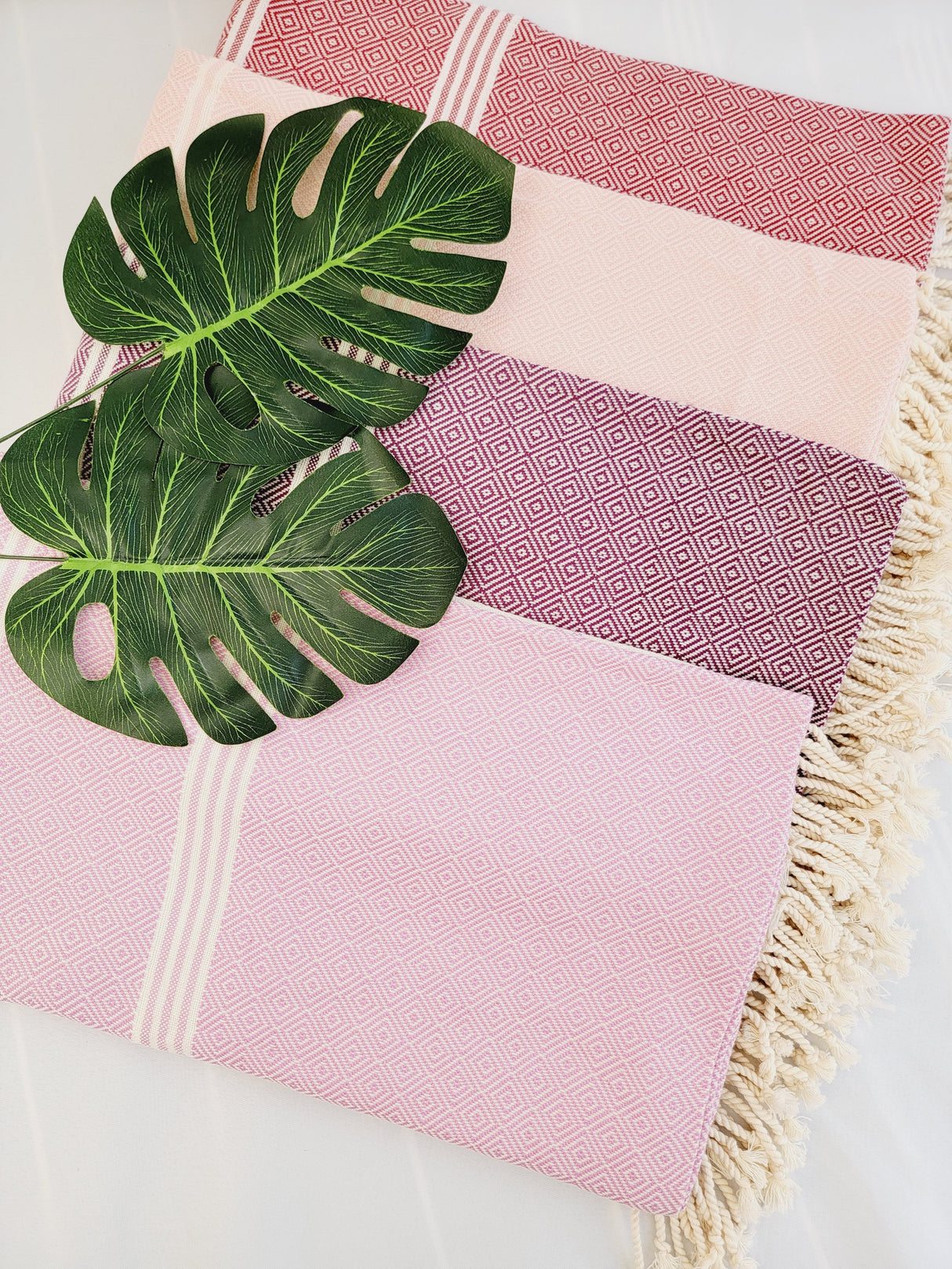 Easy Carry Quick Dry Cotton Beach Towel from EBRU Home