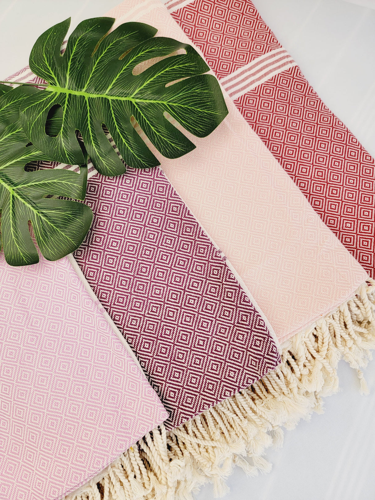 Easy Carry Quick Dry Cotton Beach Towel from EBRU Home