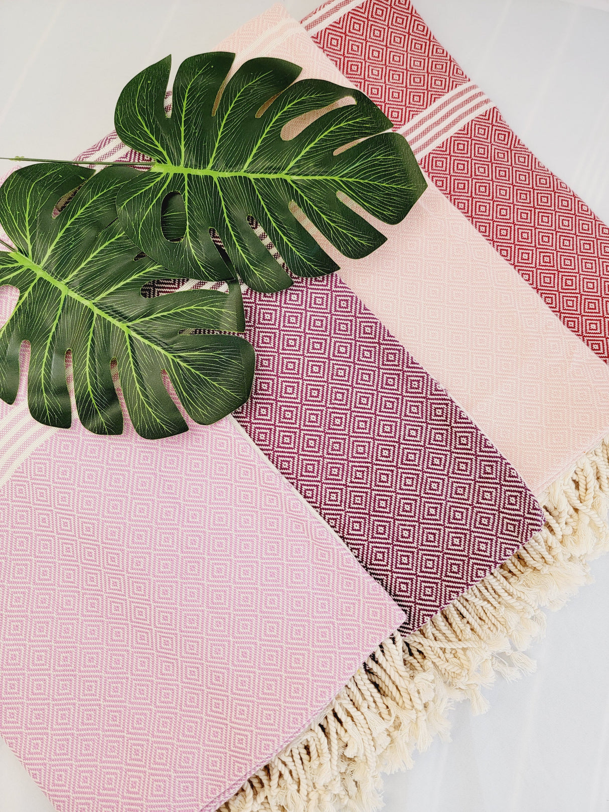 Easy Carry Quick Dry Cotton Beach Towel from EBRU Home