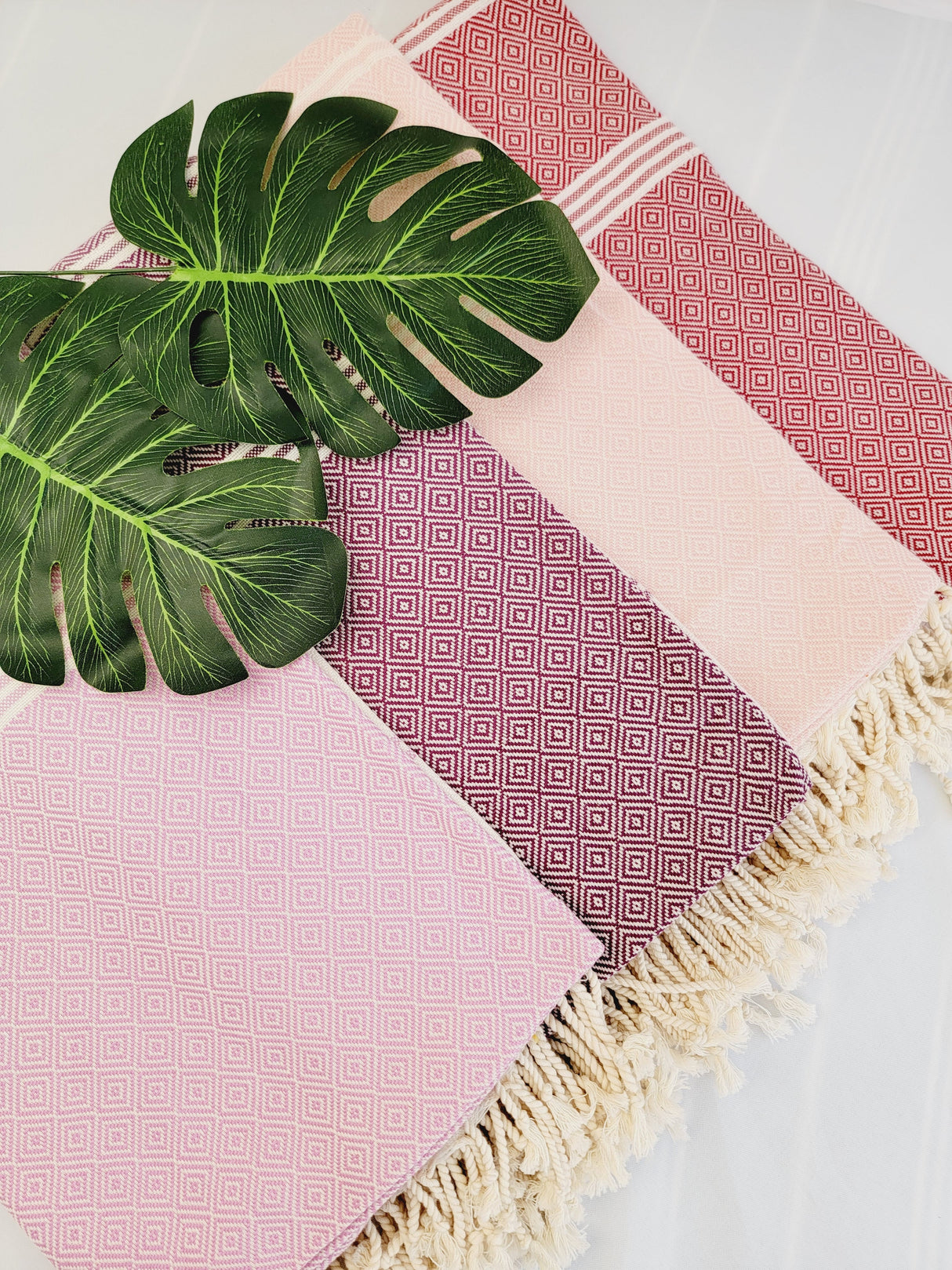 Easy Carry Quick Dry Cotton Beach Towel from EBRU Home