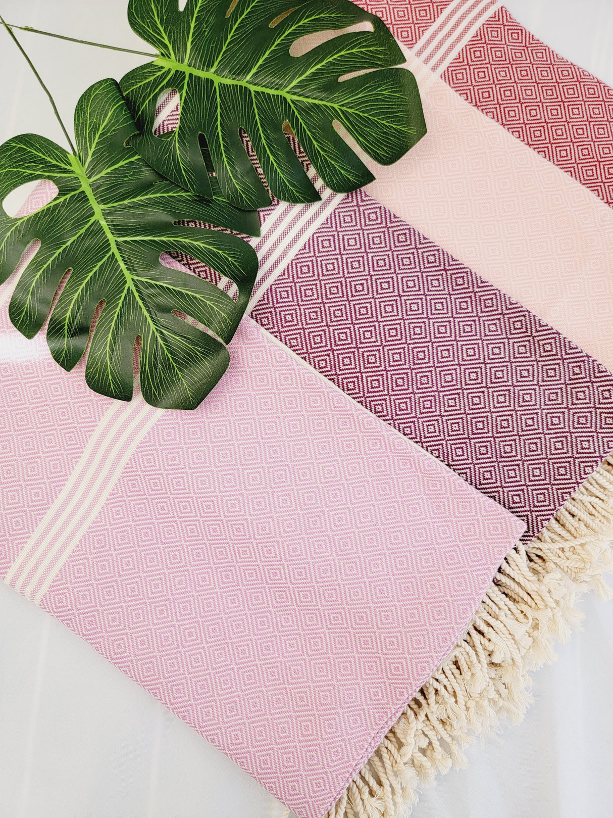 Easy Carry Quick Dry Cotton Beach Towel from EBRU Home