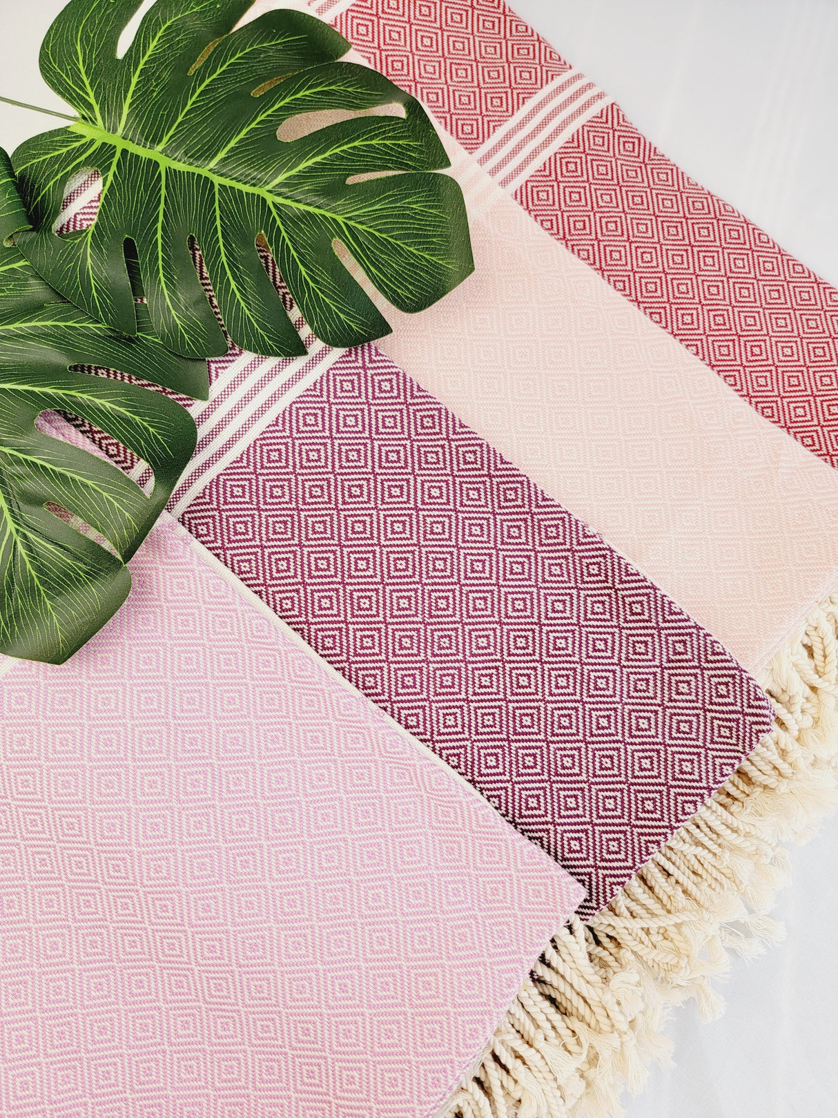 Easy Carry Quick Dry Cotton Beach Towel from EBRU Home
