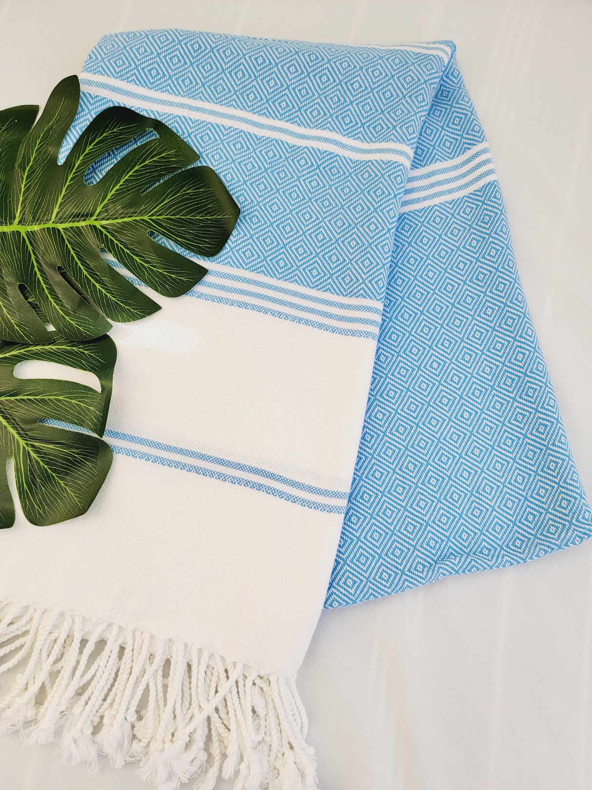 Bundle Easy Carry Quick Dry Cotton Beach Towel from EBRU Home
