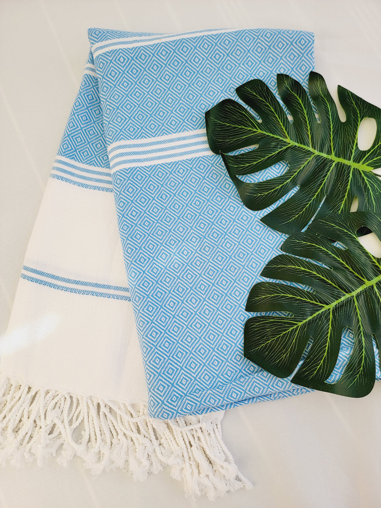 Bundle Easy Carry Quick Dry Cotton Beach Towel from EBRU Home