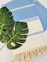 Bundle Easy Carry Quick Dry Cotton Beach Towel from EBRU Home