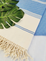 Bundle Easy Carry Quick Dry Cotton Beach Towel from EBRU Home