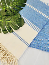Bundle Easy Carry Quick Dry Cotton Beach Towel from EBRU Home