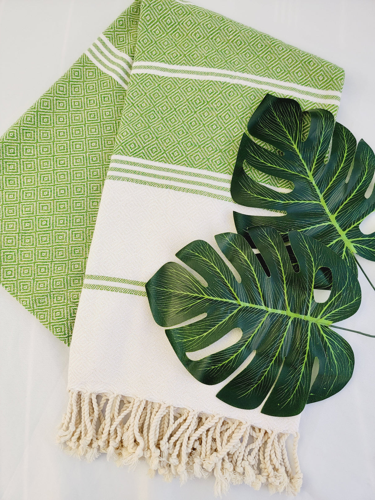 Bundle Easy Carry Quick Dry Cotton Beach Towel from EBRU Home