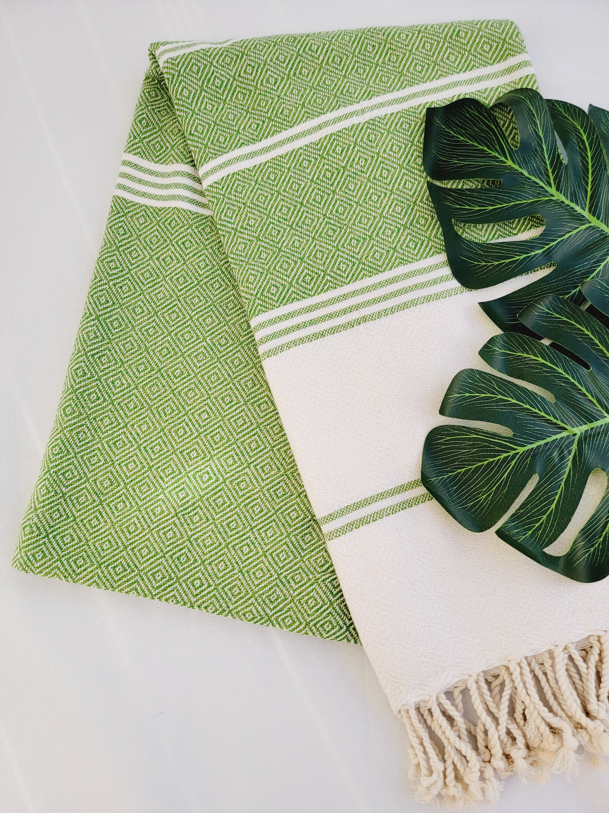 Bundle Easy Carry Quick Dry Cotton Beach Towel from EBRU Home
