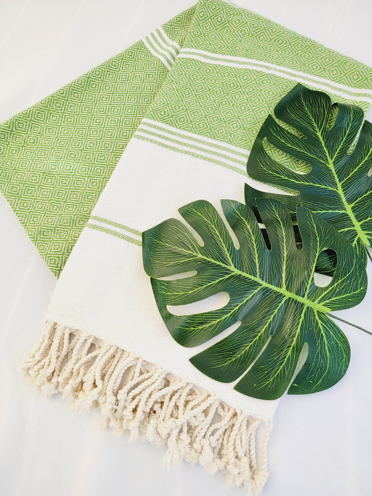 Bundle Easy Carry Quick Dry Cotton Beach Towel from EBRU Home