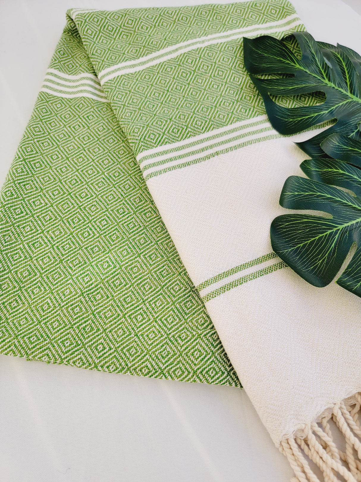 Bundle Easy Carry Quick Dry Cotton Beach Towel from EBRU Home