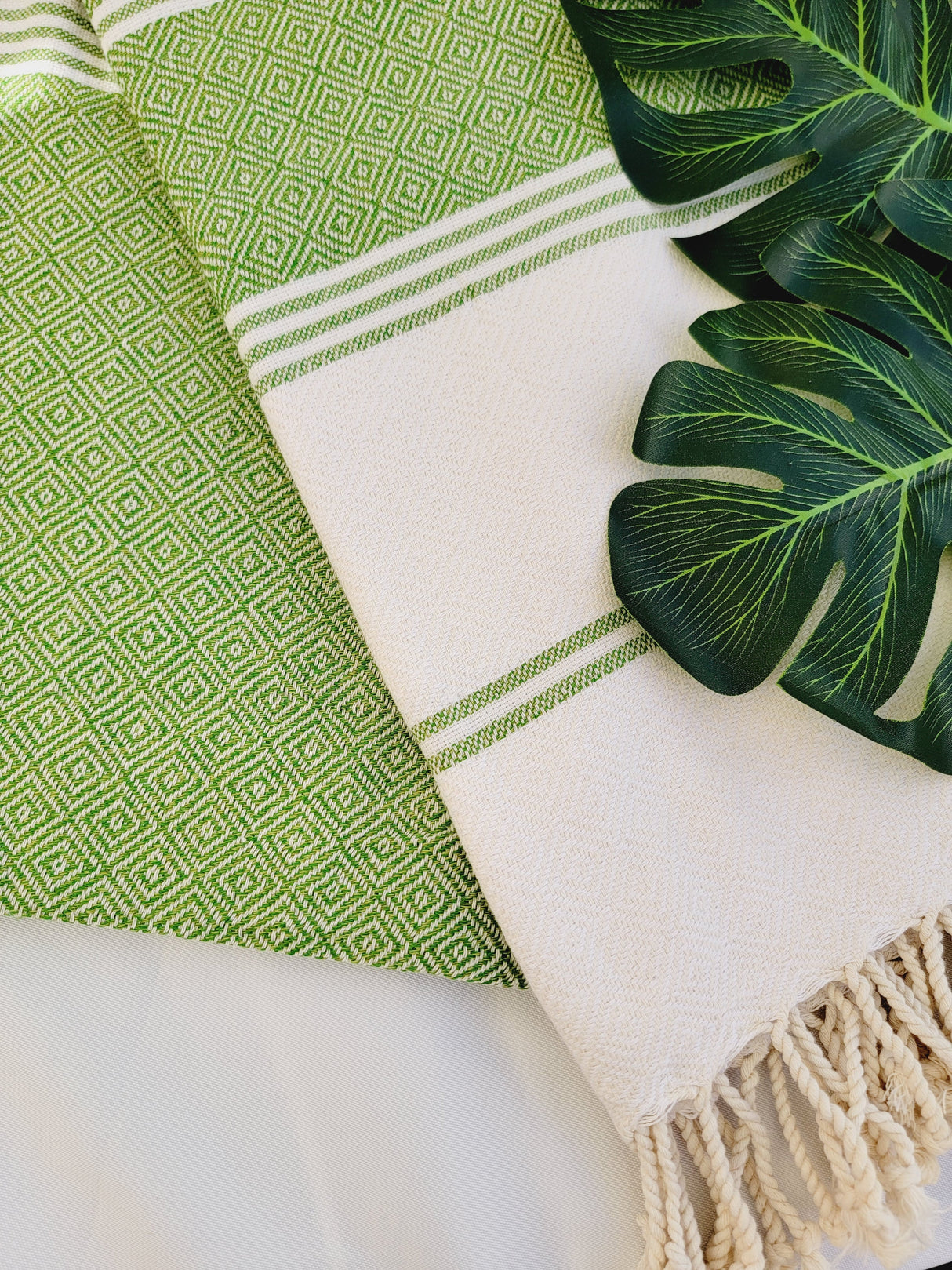 Bundle Easy Carry Quick Dry Cotton Beach Towel from EBRU Home