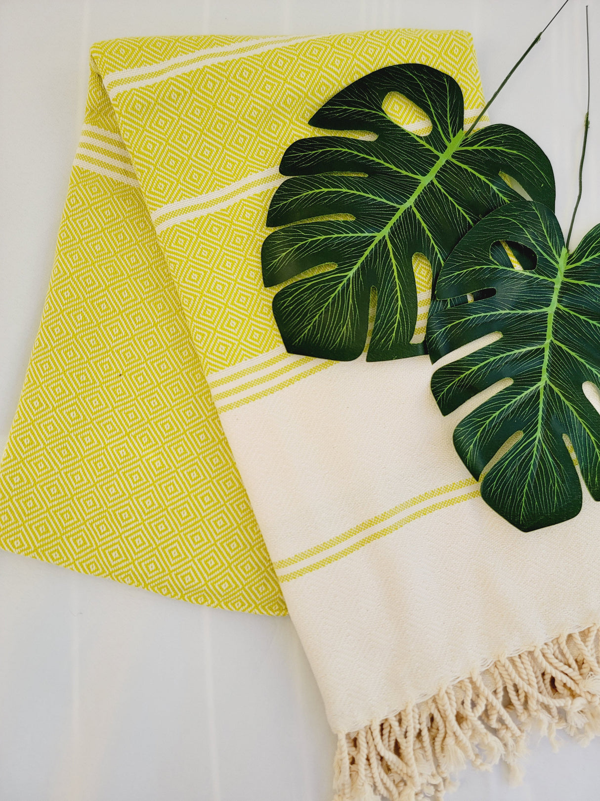 Bundle Easy Carry Quick Dry Cotton Beach Towel from EBRU Home