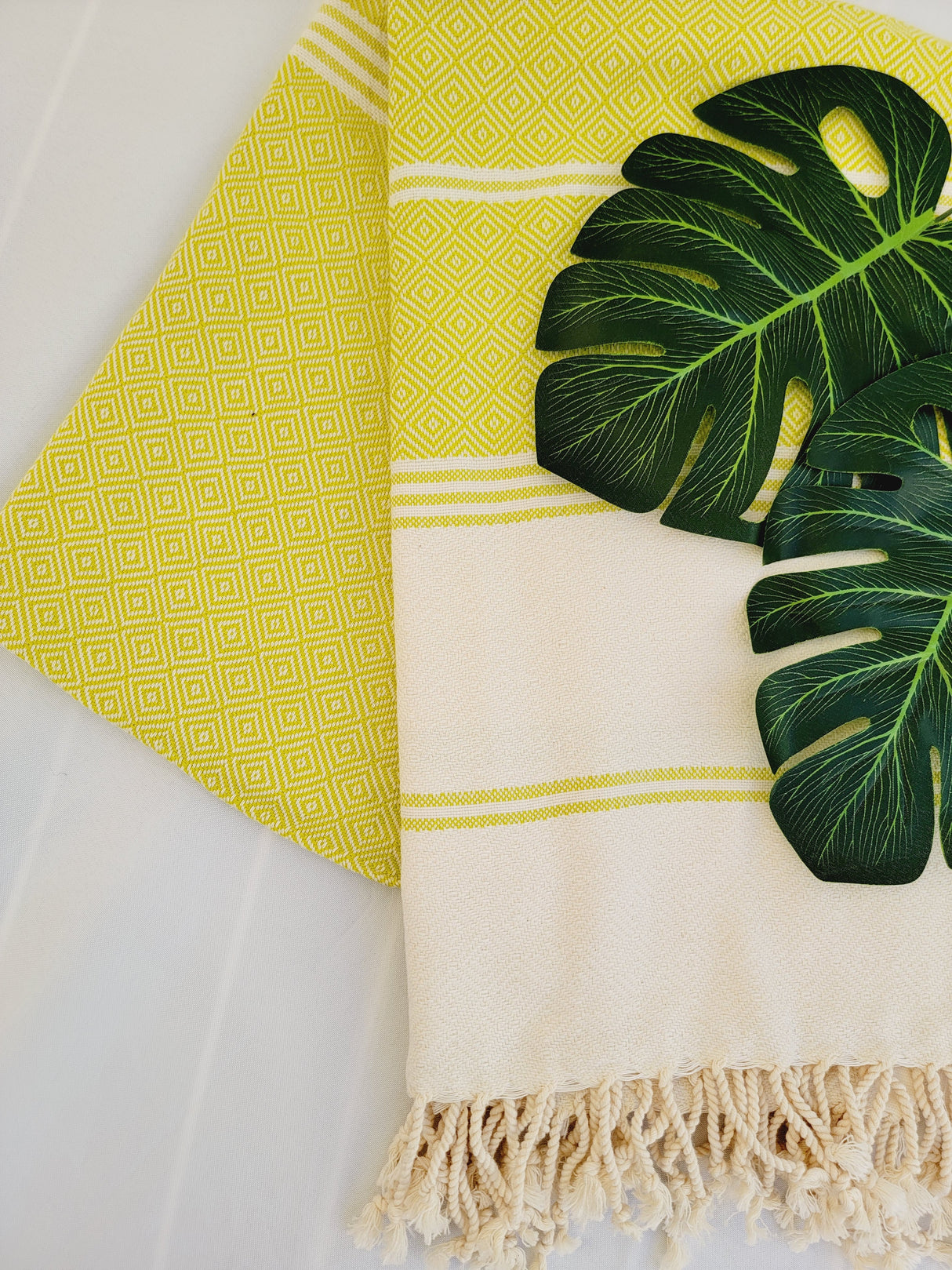 Bundle Easy Carry Quick Dry Cotton Beach Towel from EBRU Home