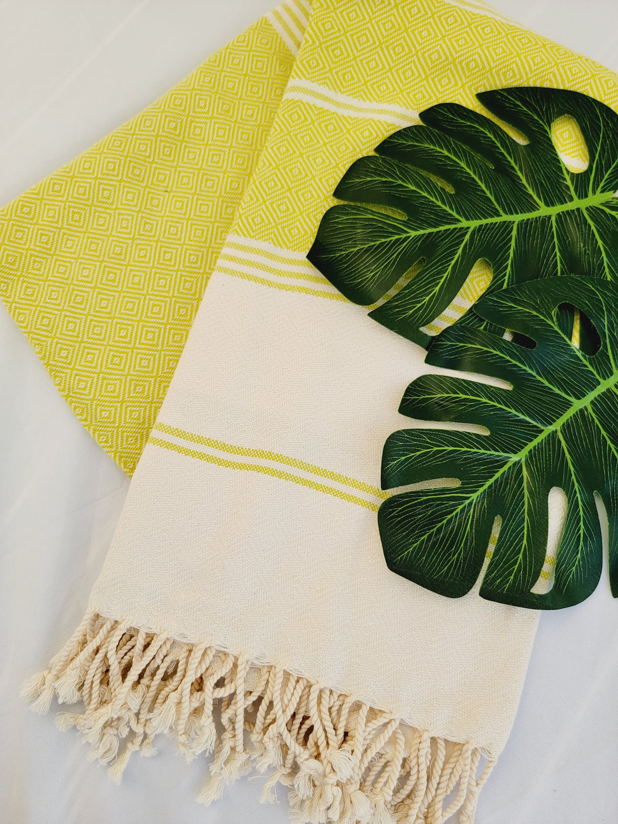 Bundle Easy Carry Quick Dry Cotton Beach Towel from EBRU Home