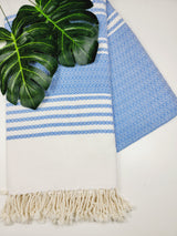 Turkish Towel - Easy Carry Quick Dry Throw - Navy from EBRU Home