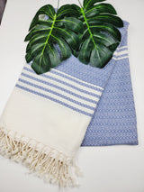 Turkish Towel - Easy Carry Quick Dry Throw - Navy from EBRU Home