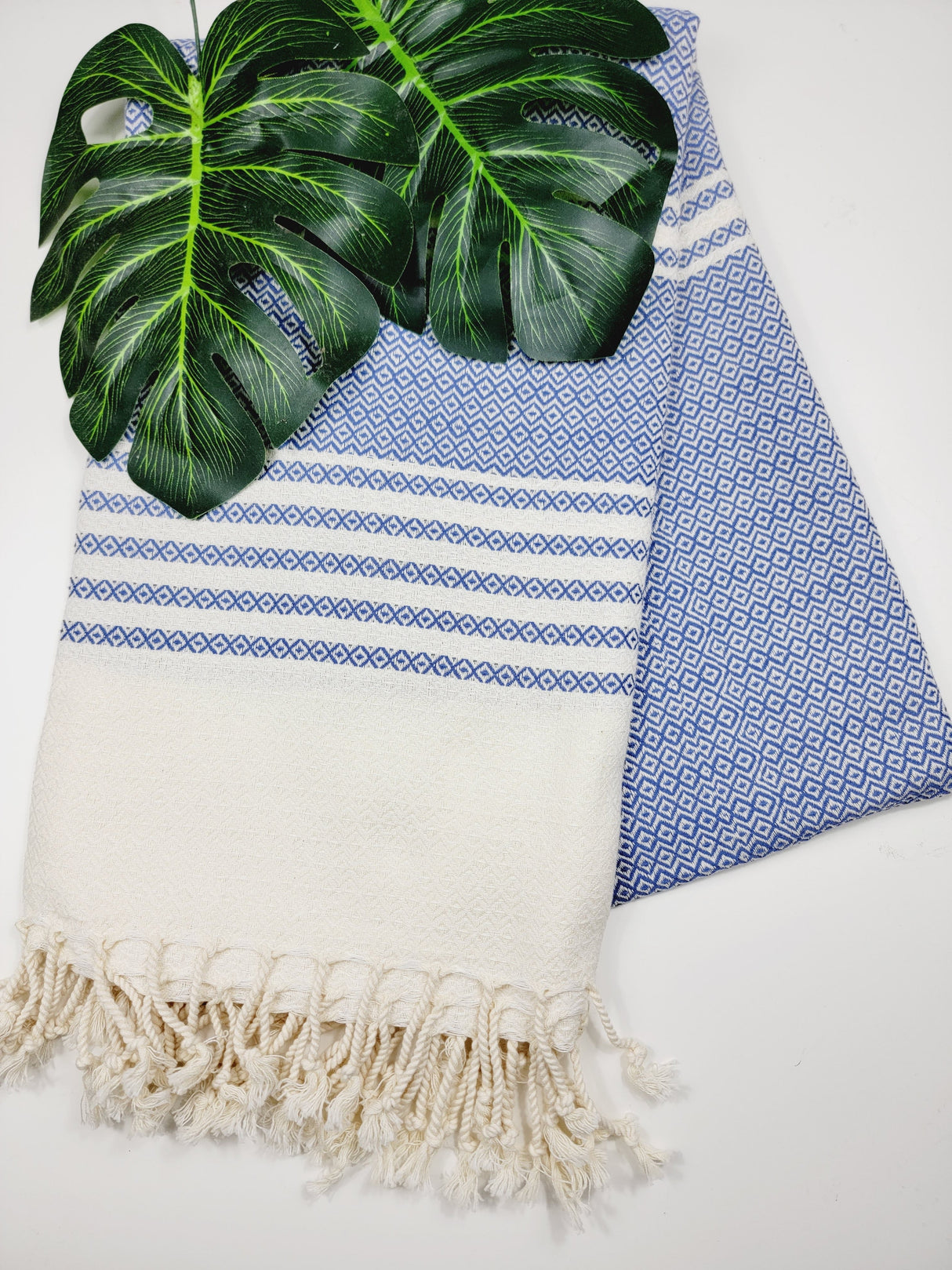 Turkish Towel - Easy Carry Quick Dry Throw - Navy from EBRU Home