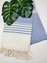 Turkish Towel - Easy Carry Quick Dry Throw - Navy from EBRU Home