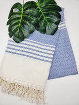 Turkish Towel - Easy Carry Quick Dry Throw - Navy from EBRU Home