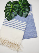 Turkish Towel - Easy Carry Quick Dry Throw - Navy from EBRU Home