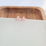 Hand Drawn Heart Studs- Pink from Spiffy & Splendid