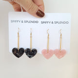 Mina Heart Earrings - Pink from Spiffy & Splendid