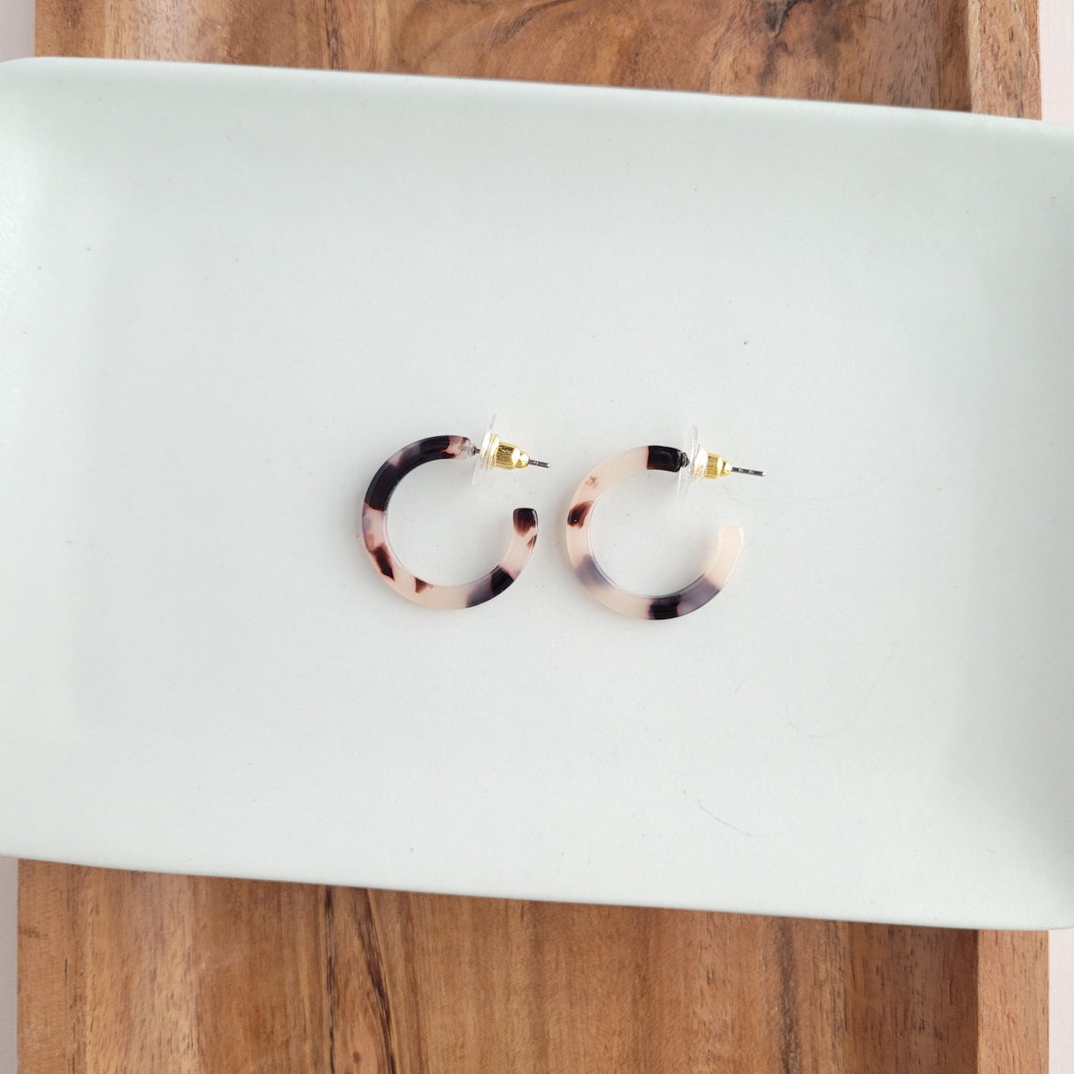 Cam Mini Hoops - Blonde Tortoise from Spiffy & Splendid