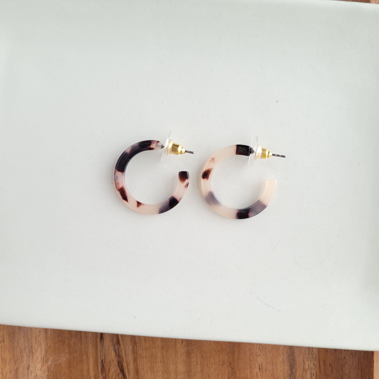 Cam Mini Hoops - Blonde Tortoise from Spiffy & Splendid