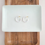 Cam Mini Hoops - Pearl from Spiffy & Splendid