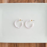 Cam Mini Hoops - Pearl from Spiffy & Splendid