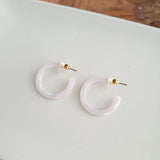 Cam Mini Hoops - Pearl from Spiffy & Splendid