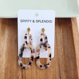 Chrissy Earrings - Blonde Tortoise from Spiffy & Splendid