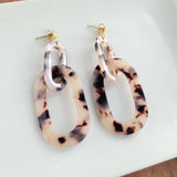 Chrissy Earrings - Blonde Tortoise from Spiffy & Splendid