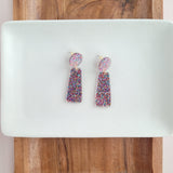 Mia Earrings - Rainbow Glitter from Spiffy & Splendid